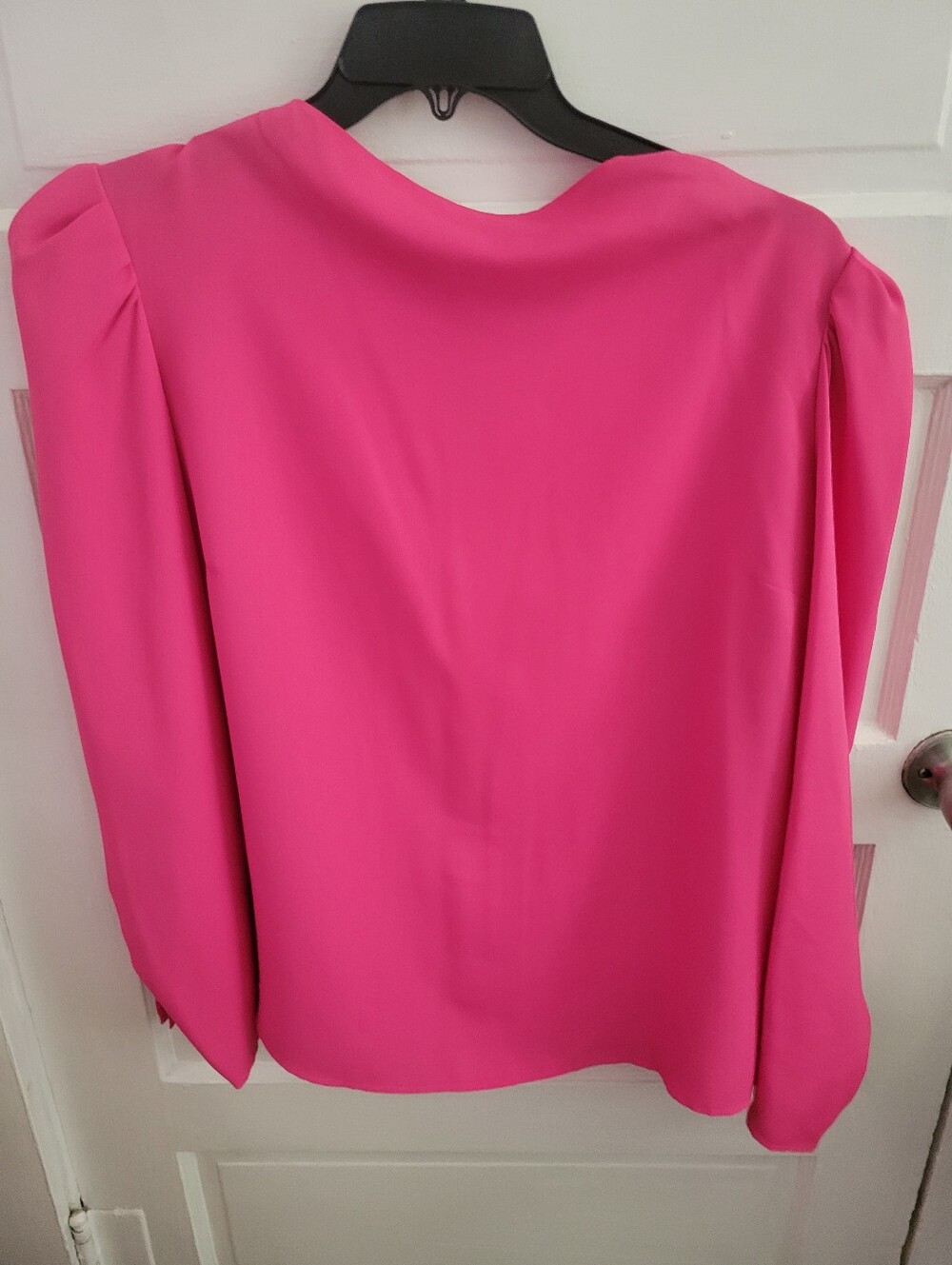 Vince Camuto Bright Pink Long Sleeve Blouse